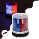 GloboStar Far Auto LED 12 / 24V Impermeabil cu Roșu / Albastru Iluminare