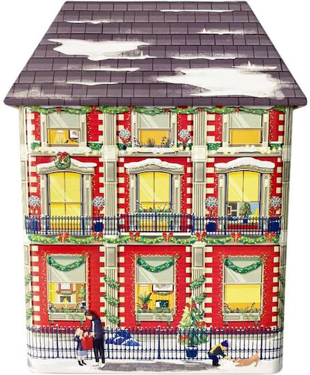 JK Home Decoration Осветена Коледна Метална Фигура Кутия Височина 26см. с Музика