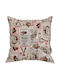 Fylliana Christmas Decorative Pillow Winter Sport Square Multicolour 40x40cm