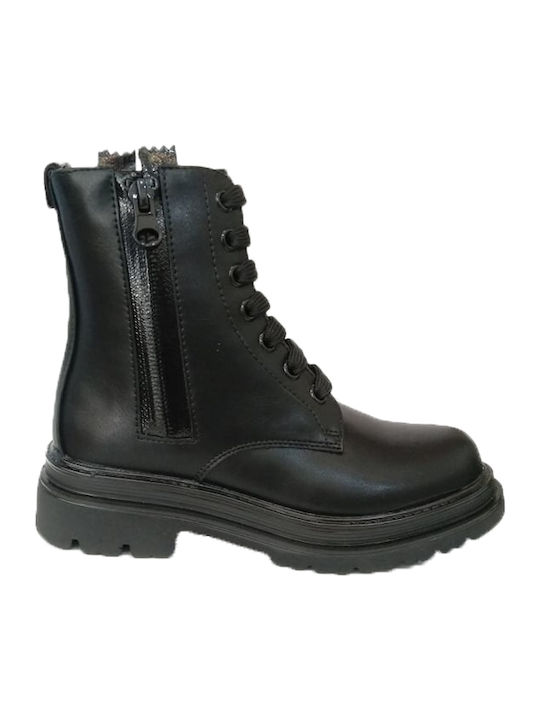 Kids Boots with Zipper Black