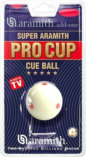 Aramith Pro TV Ball Μπιλιάρδου White Ball 57.2mm 1pcs 2279