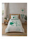 Palamaiki Panathinaikos FC1 Set Coverlet Single Cotton Green 170x240cm