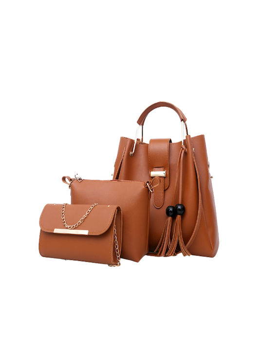 Cardinal Set Damen Tasche Schulter Braun