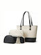 Set Women's Shopper Bag White/Black