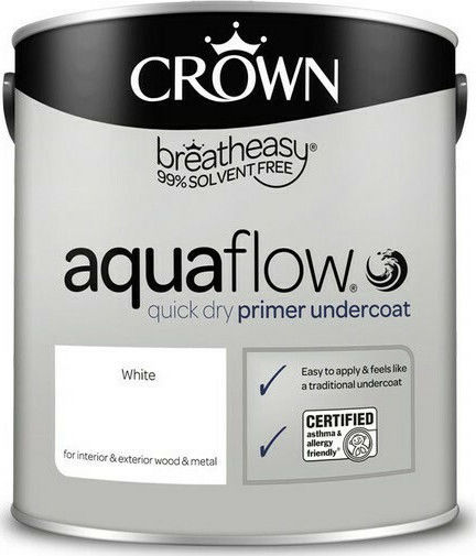Crown Aquaflow Undercoat Primer Suitable for Metal / Wood 1lt