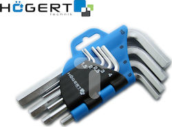 Högert Σετ 9 Κλειδιά Allen σε Σχήμα L