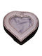 Karvounis Tabletop Heart Shaped Wedding Crown Case Silver Plated Transparent 29x29cm