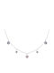 P D Paola Silver Chain Kids Necklaces with Stones Les Filles CO02-237-U