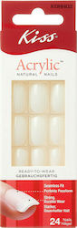 Kiss Natural Ultra Neutral False Nail Tip White 24pcs