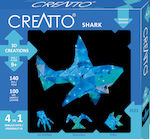 Kosmos Joc de construcție din plastic Creatto Shark 4 in 1 pentru copii de 9++ ani