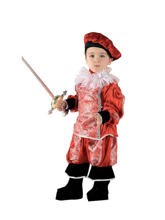 Kids Carnival Costume Κόκκινος Πρίγκιπας