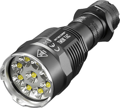 NiteCore Rechargeable Flashlight LED Waterproof IP68 with Maximum Brightness 9800lm TM9K TAC