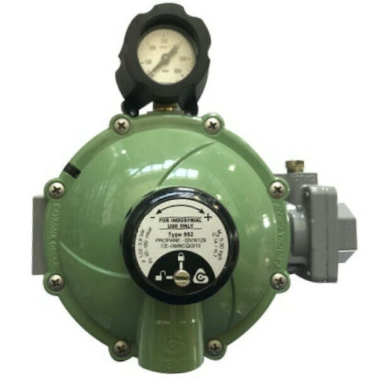 Reca Gas Regulator with Manometer External Setting Maximum Flow 30 kg/h