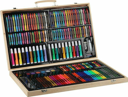 Painting Set in Case Painting Set with Wooden Case 47.8x27.5x4.5cm 179cm 47.8x27.5cm 179pcs