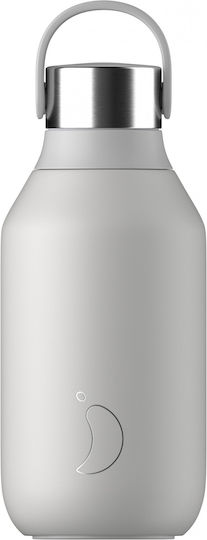 Chilly's Series 2 Μπουκάλι Θερμός Ανοξείδωτο BPA Free 350ml Granite Grey