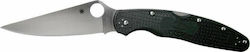 Spyderco Police Taschenmesser Schwarz in Hülle
