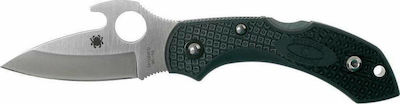 Spyderco Dragonfly 2 Pocket Knife Black with Blade made of Stainless Steel in Sheath