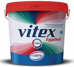 Vitex Care Eggshell Plastic Paint for Interior Use White 10lt Βελουτέ Ματ