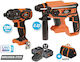 Krausmann US114-25SB Set Schlagschraubendreher & Excavator Brushless 20V mit 2 Batterien 5Ah und Hülle