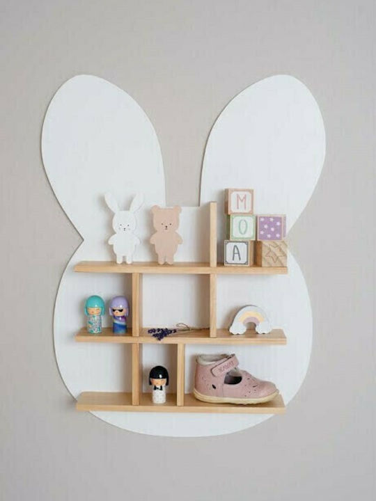 Kinderregale Kücken Wandhalterung Weiß 46x9x60cm