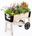 Pratik Garden 10060174 Wooden Cart 80x40x60cm