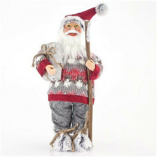 Декоративен Дядо Коледа Сив 30x19x12см.