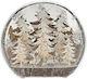Illuminated Christmas Snow Globe with Balls 22x6x25cm