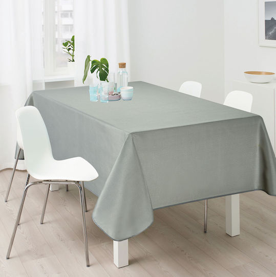 Flamingo Checkered Stain Resistant Light Grey 150x150cm