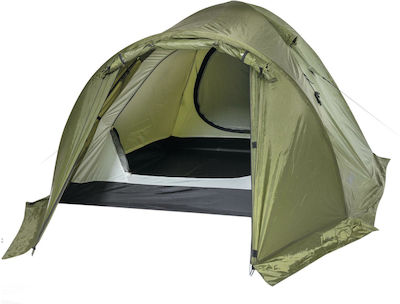 Grasshoppers Nomad Campingzelt Iglu Grün mit Doppeltuch 4 Jahreszeiten für 2 Personen 220x190x135cm