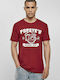 Merchcode Popeye T-shirt Burgundisch MC179-00606