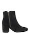 Wildleder Stiefeletten Damen Schwarz