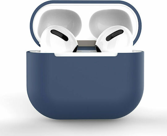 Hurtel Soft Θήκη Σιλικόνης Dark Blue για Apple AirPods 3