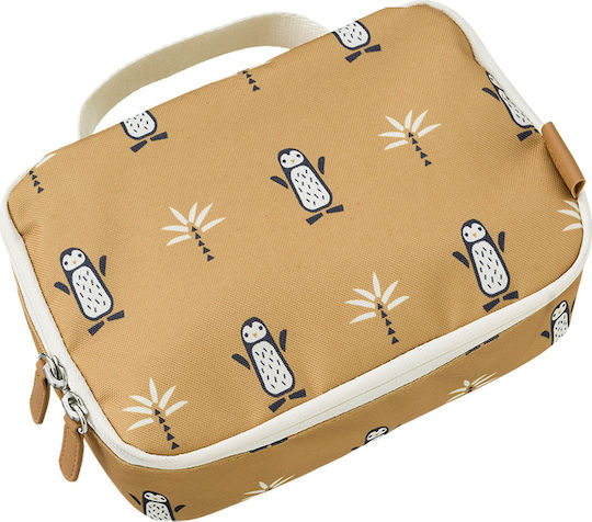 Fresk Penguin School Insulated Hand Lunch Bag Beige