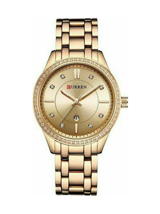 Curren R Watch with Pink Gold Metal Bracelet