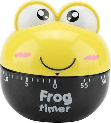 Countdown Analog Kitchen Timer Frog Yellow