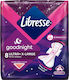 Libresse Goodnight Ultra+ X-Large Sanitary Pads with Wings for Heavy Flow 4 Drops 8pcs