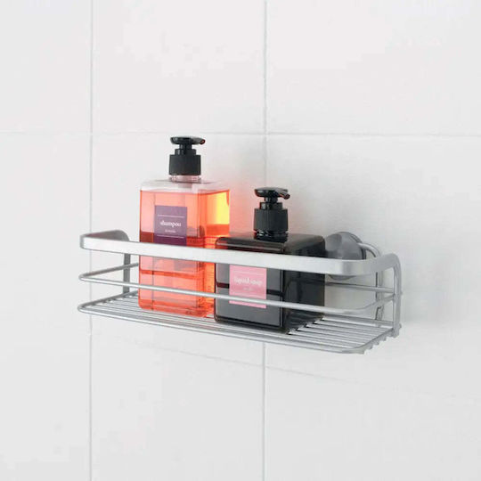 Metaltex Viva Polytherm Montat pe perete Raft Baie Metal 26x10x6cm Argintie