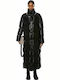 Women's Long Puffer Jacket for Winter Black