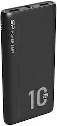 Silicon Power QP15 10000mAh 18W Μαύρο