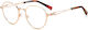 Missoni Frauen Metallisches Brillengestell Rose...