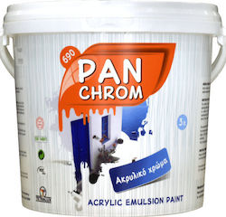 Pan Chrom Plastic Acrilyc Paint for Exterior Use White 3lt