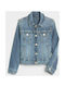 Kids Denim Jacket short Blue Icon