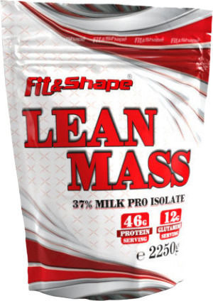 Fit & Shape Lean Mass 37% Pouch με Γεύση Βανίλια 2.25kg