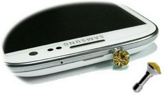 Volte-Tel Earphone Anti-Dust Jack Plug Decorațiune Jack de 3,5 mm Galben