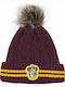Harry Potter Gryffindor Beanie Cap with Braid Burgundy 4895205601345
