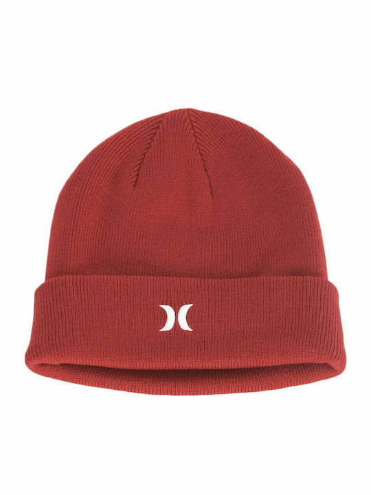 Hurley Knitted Beanie Cap Red