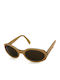 Swing 518 Women's Sunglasses with Beige Plastic Frame and Black Lens