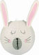 Ostaria Ostaria Rabbit Μονόφωτο Παιδικό Φωτιστικό Κρεμαστό από Χαρτί 60W με Υποδοχή E27 Λευκό