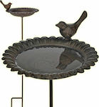 Hi Pro Decorațiune Bird Bath Metalică cu Potistra 429171