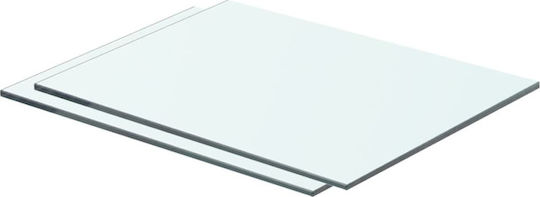 Ράφια Διάφανα (2τμχ) 40x25x0.8εκ.